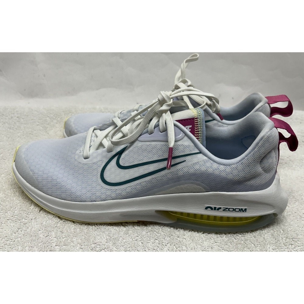 Nike Girls Size 7 Air Zoom Arcadia 2 Photon Dust/Sea Coral-Gridiron Shoes New